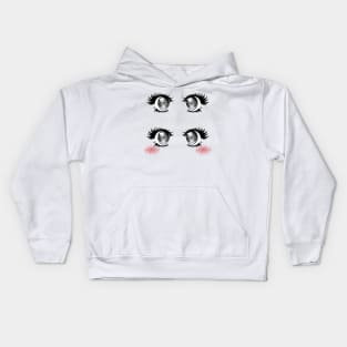 Kawaii Eyes Kids Hoodie